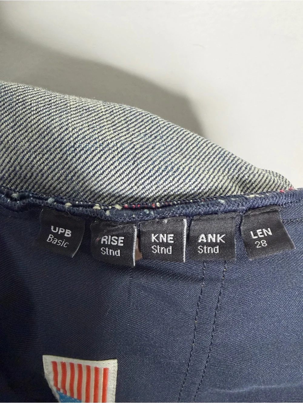 todd shelton men selvage straight jeans size 28x26 blue